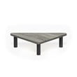 Pemberly Row Turn-N-Tube Wood Corner Monitor Riser Stand in Oak Gray/Black