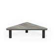 Pemberly Row Turn-N-Tube Wood Corner Monitor Riser Stand in Oak Gray/Black