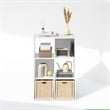 Pemberly Row Cubic Storage Cabinet in Bookcase in Bookshelf in 6-Cube in White