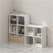 Pemberly Row Cubic Storage Cabinet in Bookcase in Bookshelf in 6-Cube in White