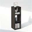 Pemberly Row Cubic Storage Cabinet in Bookcase in Bookshelf in 3-Cube Espresso
