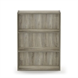 Pemberly Row Contemporary 3-Tier Open Shelf in Sonoma Oak Finish