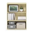 Pemberly Row Contemporary 3-Tier Wood Open Shelf in Maple Finish