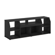 Pemberly Row Large Media Console Table with LED For TV up to 65-Inch Americano