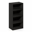Pemberly Row 4-Tier Open Shelf Bookcase 11x17x35-inches in Espresso