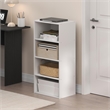 Pemberly Row 4-Tier Open Shelf Bookcase 11x17x35-inches in White