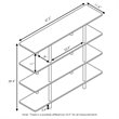Pemberly Row Turn-N-Tube Wood 4-Tier Wide Display Shelf in French Oak Gray