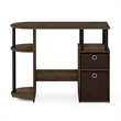 Pemberly Row Engineered Wood Computer/Study Desk in Columbia Walnut