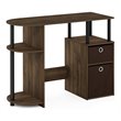 Pemberly Row Engineered Wood Computer/Study Desk in Columbia Walnut