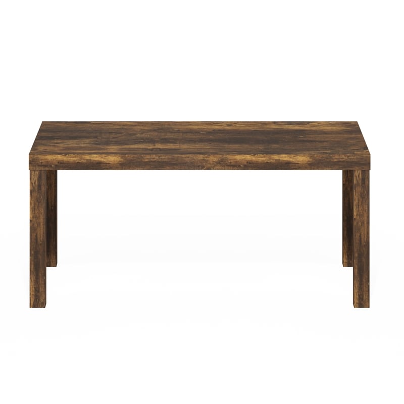 Pemberly Row Contemporary Coffee Table for Living Room in Amber Pine
