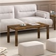 Pemberly Row Contemporary Coffee Table for Living Room in Amber Pine