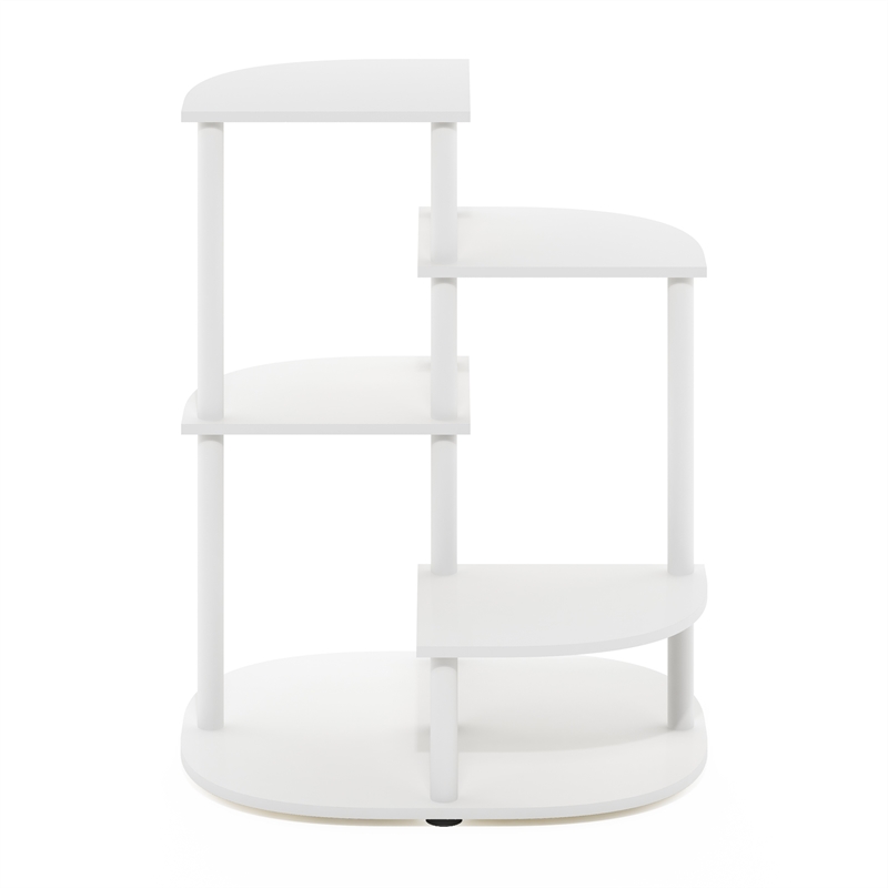 Pemberly Row 4-Tier Indoor Outdoor Potted Plant Stand White/Virgin White