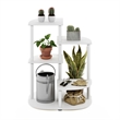 Pemberly Row 4-Tier Indoor Outdoor Potted Plant Stand White/Virgin White