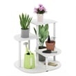 Pemberly Row 3-Tier Indoor Outdoor Potted Plant Stand White/Virgin White