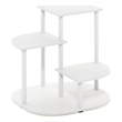 Pemberly Row 3-Tier Indoor Outdoor Potted Plant Stand White/Virgin White