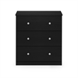 Pemberly Row Contemporary 3-Drawer Dresser in Americano Finish