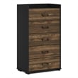 Pemberly Row Modern Organization and Storage Handle Columbia Walnut/Black