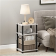 Pemberly Row 3-Tier Turn-N-Tube USB and Type-C Charging Port Marble White/Black