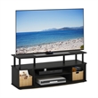 Pemberly Row Large Entertainment Center Hold up to 55-IN TV in Blackwood