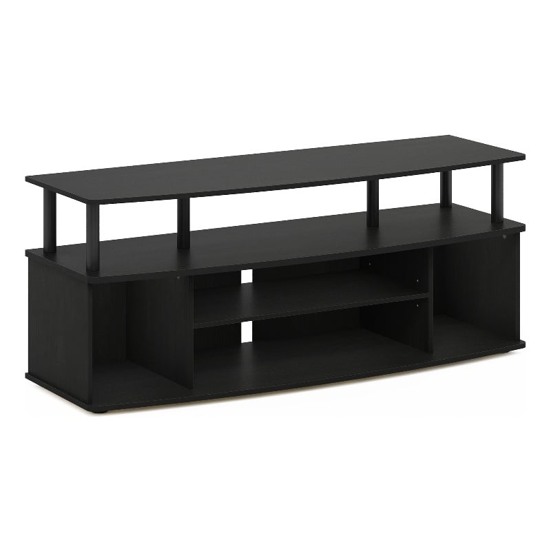 Pemberly Row Large Entertainment Center Hold up to 55-IN TV in Blackwood