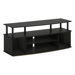 Pemberly Row Large Entertainment Center Hold up to 55-IN TV in Blackwood