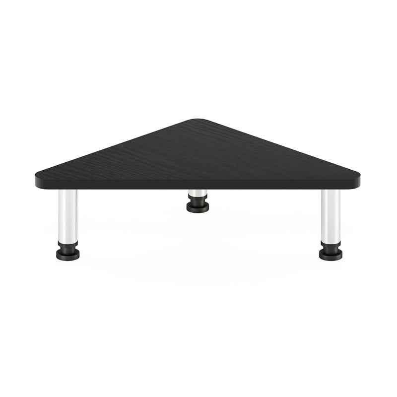 Pemberly Row Turn-N-Tube Corner Monitor Riser Stand with Stainless Steel Tubes