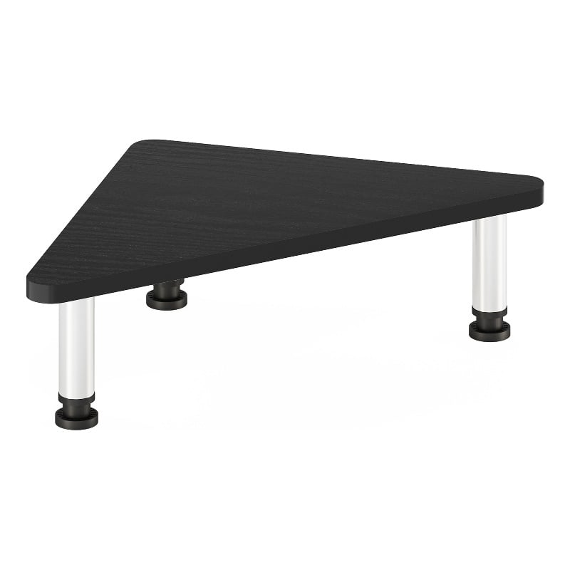 Pemberly Row Turn-N-Tube Corner Monitor Riser Stand with Stainless Steel Tubes