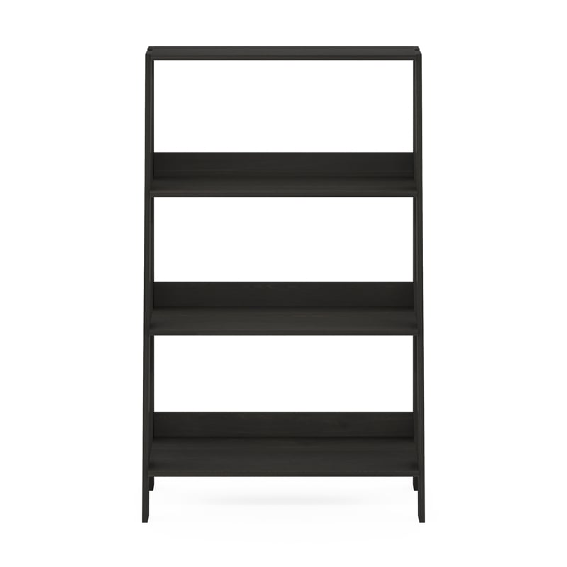 Pemberly Row Contemporary Bookcase Display Shelf in 4-Tier in Espresso