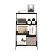 Pemberly Row Contemporary Bookcase Display Shelf in 4-Tier in Espresso