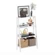 Pemberly Row Contemporary Bookcase Display Shelf in 4-Tier in White