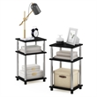 Pemberly Row 3-Tier Turn-N-Tube End Table in 2-Pack in Stainless Steel Tubes