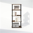 Pemberly Row Turn-S-Tube 3-Tier Shelf Display Rack in Amber Pine Set of 2