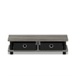Pemberly Row Contemporary Turn-N-Tube Monitor Stand in French Oak/Black