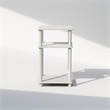Pemberly Row 3-Tier Turn-N-Tube End Table in 1-Pack in White