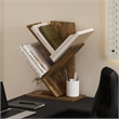 Pemberly Row Bookshelf 3-Tier Floor Standing Bookcase in Amber Pine