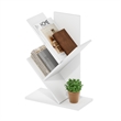 Pemberly Row Bookshelf 3-Tier Floor Standing Bookcase in White