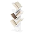 Pemberly Row Bookshelf 7-Tier Floor Standing Bookcase in White