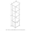 Pemberly Row Turn-N-Tube Wood 5-Tier Decorative Shelf in French Oak Gray/Black