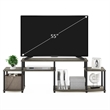 Pemberly Row Turn-N-Tube Handel TV Stand for TV up to 55