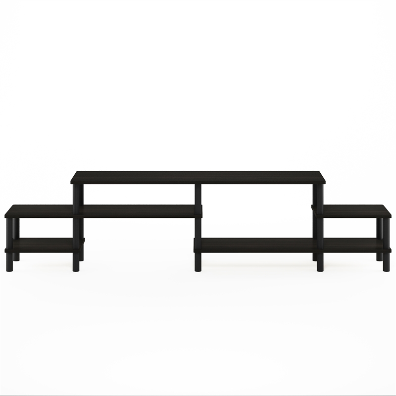 Pemberly Row Turn-N-Tube Entertainment Center for TV up to 60 Espresso/Black
