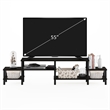 Pemberly Row Turn-N-Tube Entertainment Center for TV up to 60 Espresso/Black