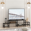 Pemberly Row Turn-N-Tube Entertainment Center for TV up to 60 Espresso/Black