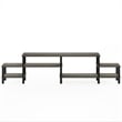 Pemberly Row Turn-N-Tube Entertainment Center for TV up to 60 French Oak/Black