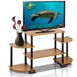 Pemberly Row Turn-N-Tube Wood TV Entertainment Center for TV up to 25