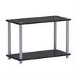 Pemberly Row Turn-N-Tube 2-Tier Shelves/End Tables Set in 2 Pcs Set