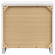 Pemberly Row Set of 2 Wood 2-Drawer Nightstand & 5-Drawer Chest in White