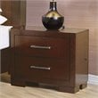 Pemberly Row Set of 2 Wood 2-Drawer Nightstand & 6-Drawer Dresser in Cappuccino