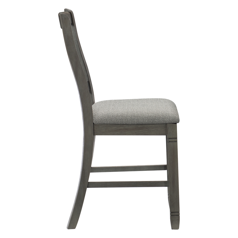 Pemberly Row Counter Height Dining Chair in Antique Gray (Set of 2)