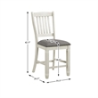 Pemberly Row Counter Height Dining Chair in Antique White (Set of 2)