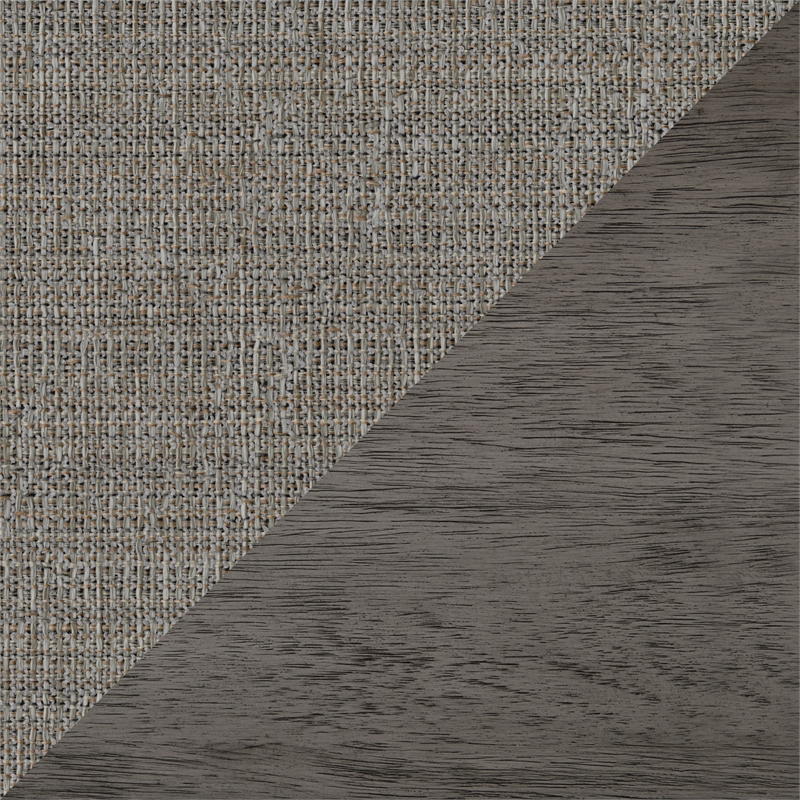 Pemberly Row Asian Hardwood Dining Room Side Chair in Gray (Set of 2)